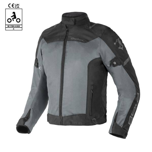 BELA Mesh Pro Man - Textile Jacket - Black Gray