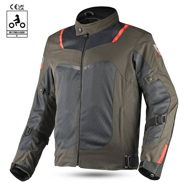 R-Tech Spiral Mesh Jacket - Mud Grey Red