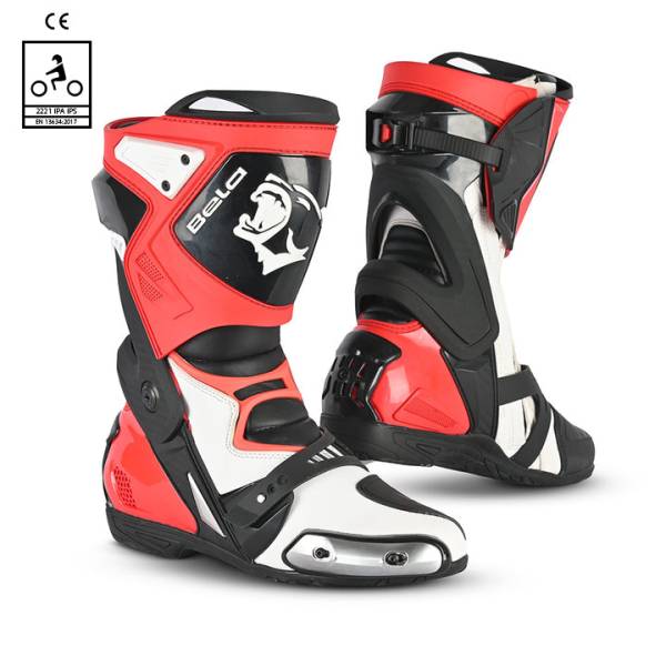 BELA Race Pro - Racing Boot - White Red Black