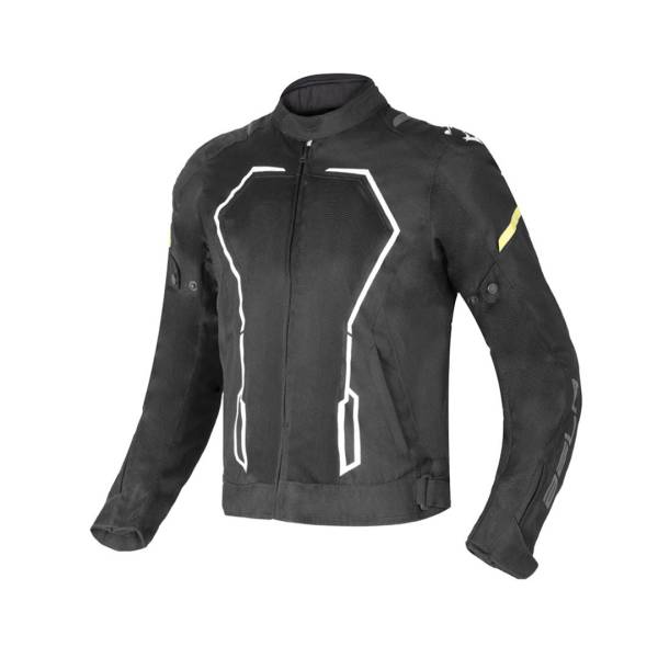 BELA Artrex - The Mesh Textile Jacket - Black Yellow Flouro