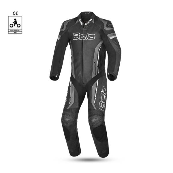 BELA Rocket Man Mix Kangaroo- 1 PC Racing Suit - Black Dark Gray