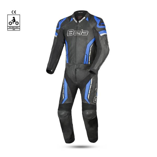 BELA Rocket Man Mix Kangroo - 2 PC Racing Suit - Black Blue