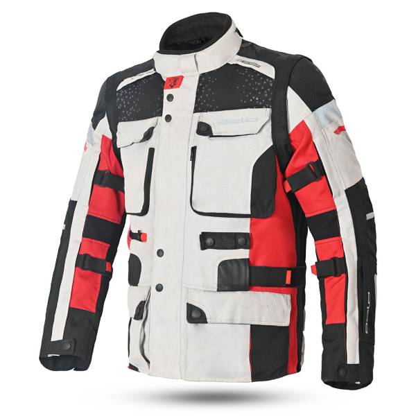 BELA Crossroad Extreme WP The Winter jacket - BLACK DARK GRAY RED