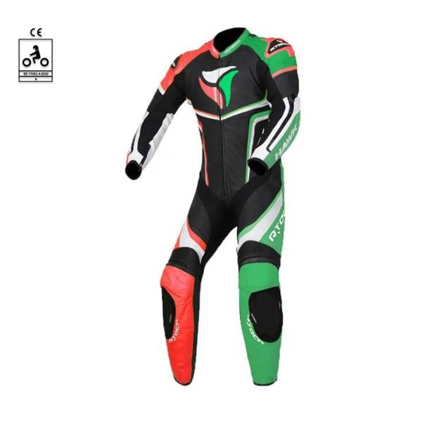 R-TECH Hawk - 1 PC Racing Suit - Black Red Green