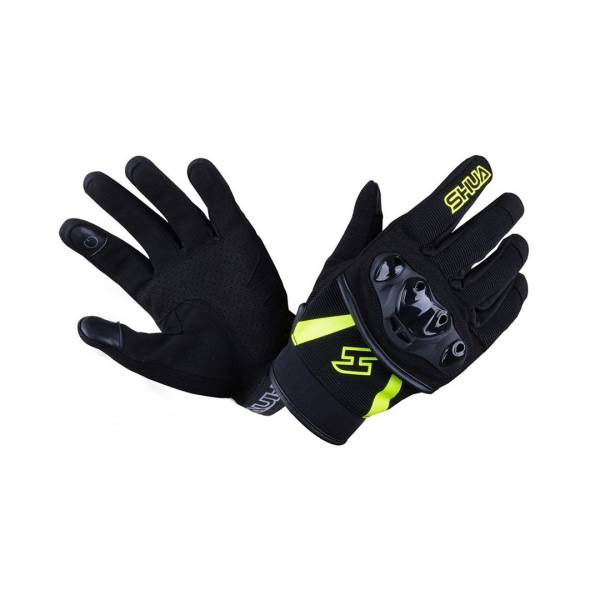 SHUA Shot - Gloves - Black Yellow Flouro