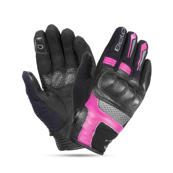 BELA Hero Air Lady - Summer Mesh Gloves - Black Pink