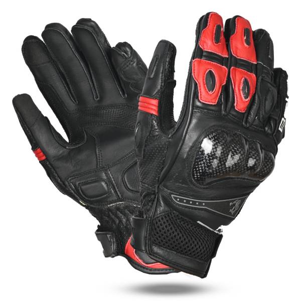 BELA Rocket Short - Racing Gloves - Black Red