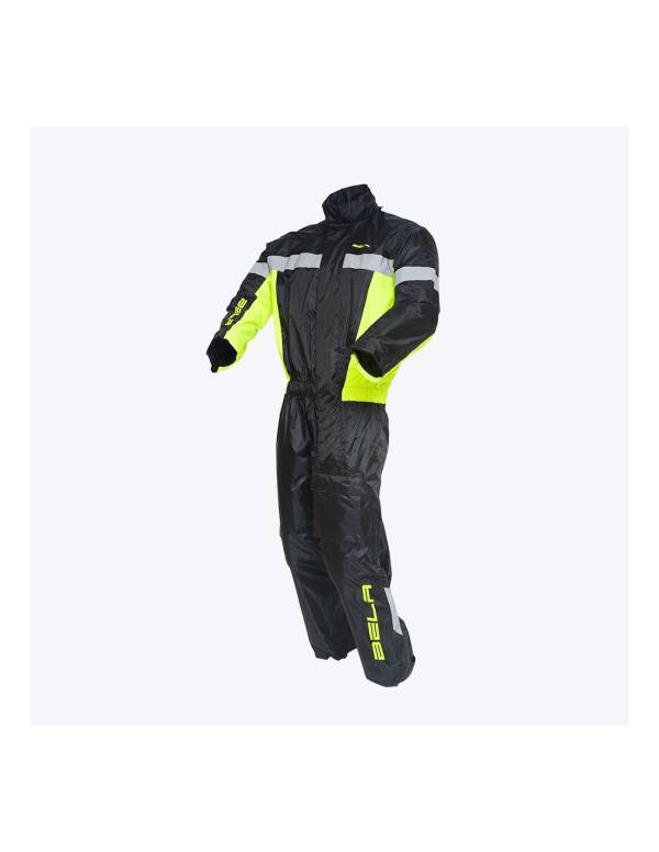 Bela Camou Rain Suit - Black Yellow Flouro