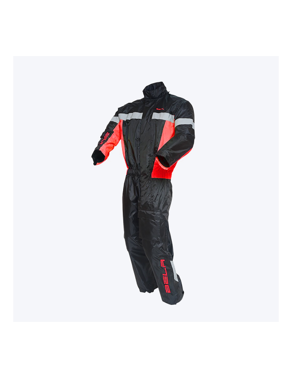 Bela Camou Rain Suit - Black Red