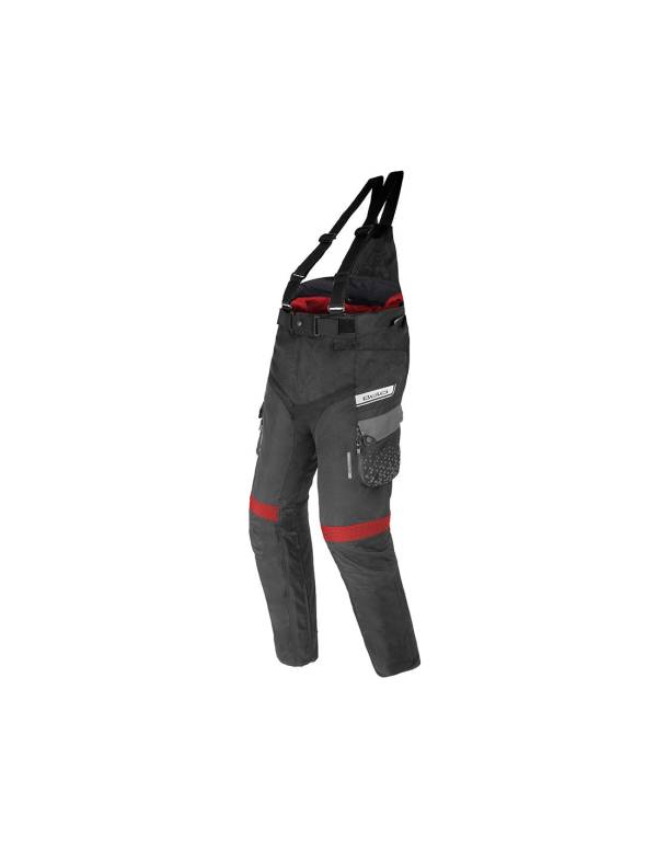 BELA Crossroad Extreme WP - Textile Pant - Black Dark Gray Red