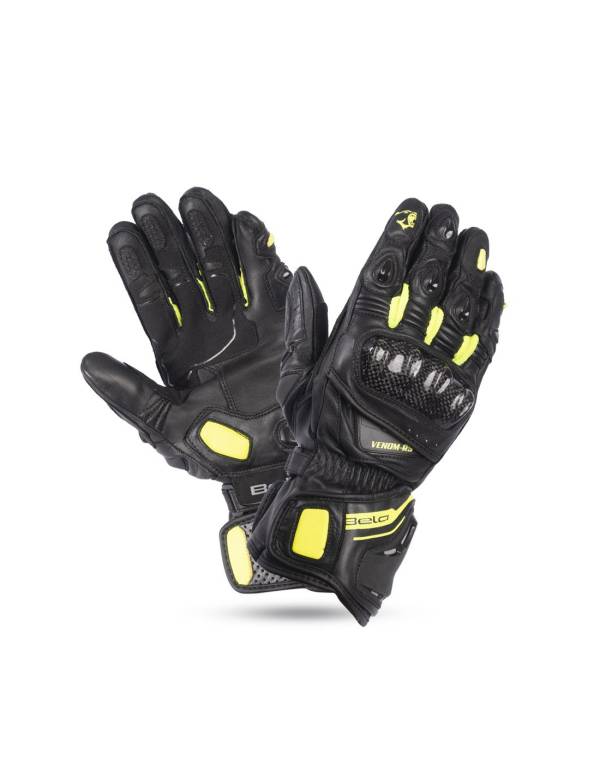 BELA Venom RS Racing Lady - Gloves - Black Yellow Flouro